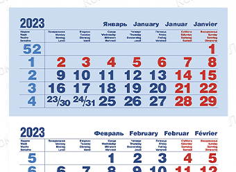 Календарные блоки 